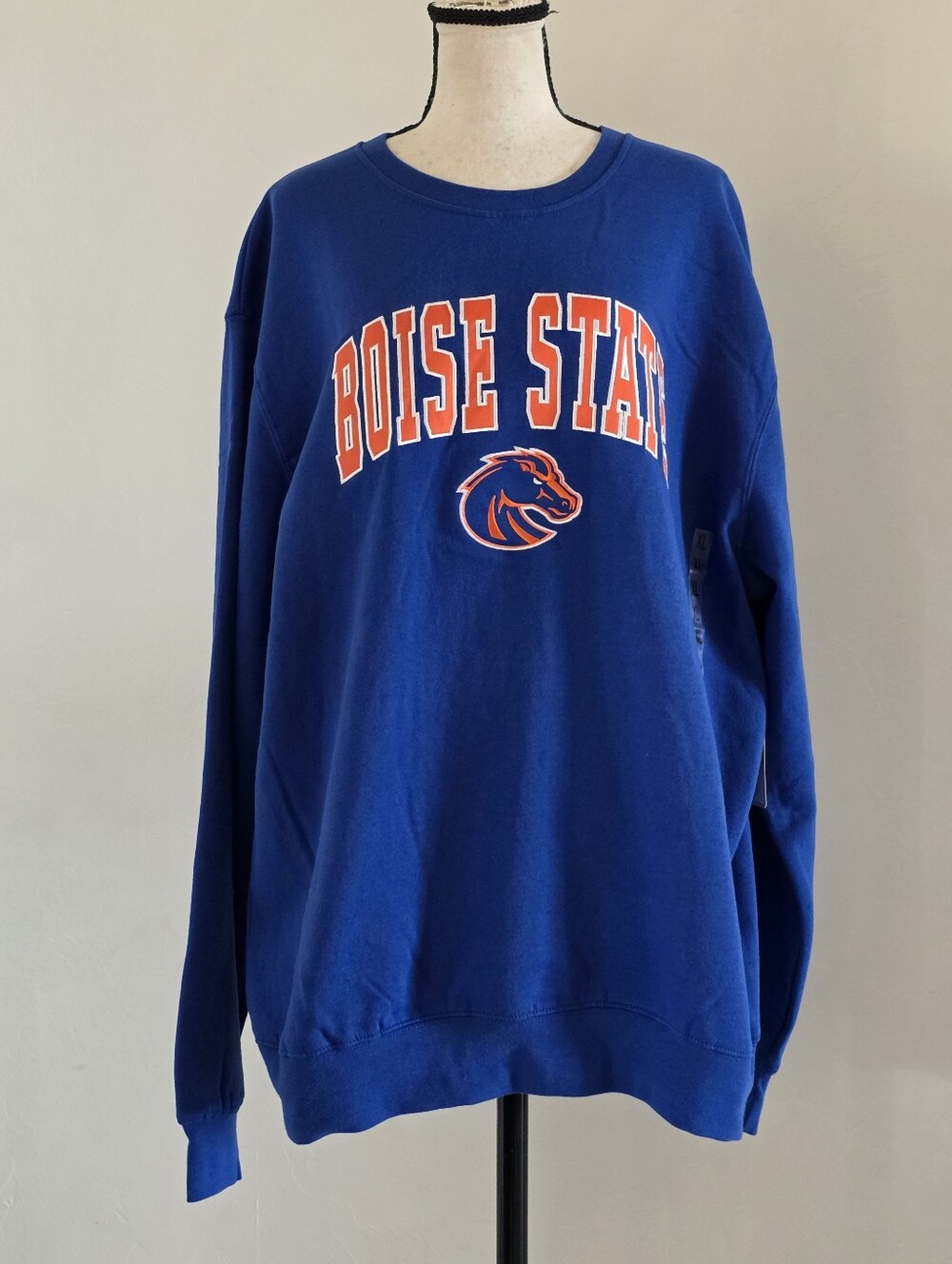 NWT Colosseum Boise State Broncos Crewneck Sweatshirt Men's Size XL Royal Blue